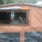 Schutzhülle um Außenstall